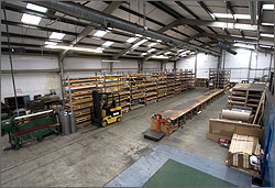 Warehouse inside, full colour image inside image of our warehouse