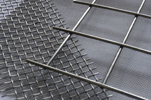 Woven metal, full colour image detail image of Woven / Welded Mesh products